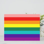 Einladung des ersten Rainbow Gay Pride Flag (Stehend Vorderseite)