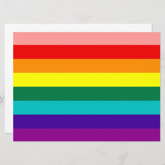 Einladung des ersten Rainbow Gay Pride Flag (Vorne/Hinten)