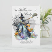 Einladung des Erwachsenen-Halloween-Party (Stehend Vorderseite)