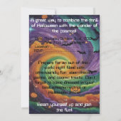 Einladung des Erwachsenen-Halloween-Party (Rückseite)