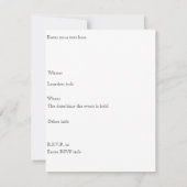 Einladung des erwachsenen Kindes (Rückseite)