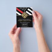 Einladung des Feuerwehrführers Abschluss Red Line Flyer (Gruppe)