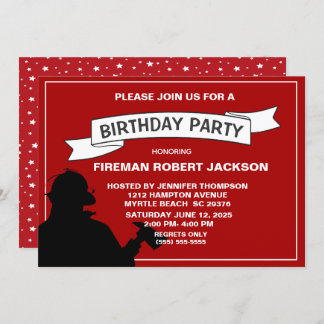 Einladung des Feuerwehrführers zur Geburtstagspart