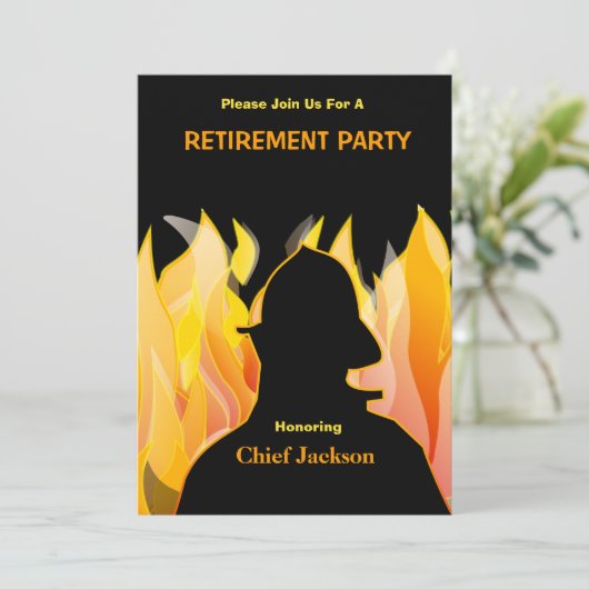 Einladung des Feuerwehrmanns/Feuerwehrführers (Stehend Vorderseite)