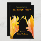 Einladung des Feuerwehrmanns/Feuerwehrführers (Vorne/Hinten)