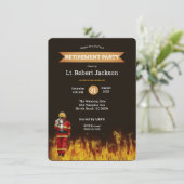 Einladung des Feuerwehrmanns/Feuerwehrführers (Stehend Vorderseite)