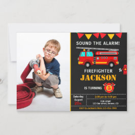 Einladung des Feuerwehrmanns zum Geburtstag