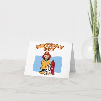 Einladung des Feuerwehrmanns zum Geburtstag