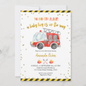 Einladung des Feuerwehrspielers Boy Baby Shower (Vorderseite)