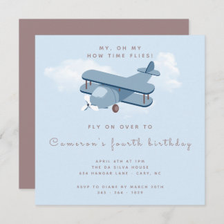 Einladung des Flugzeugführers zum Geburtstag des P