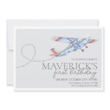 Einladung des Flugzeugs zum Geburtstag