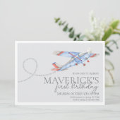 Einladung des Flugzeugs zum Geburtstag (Stehend Vorderseite)