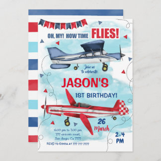 Einladung des Flugzeugs zum Geburtstag