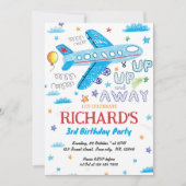 Einladung des Flugzeugs zum Geburtstag, Handzeiche (Vorderseite)