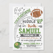 Einladung des Football Kindergeburtstags (Vorderseite)