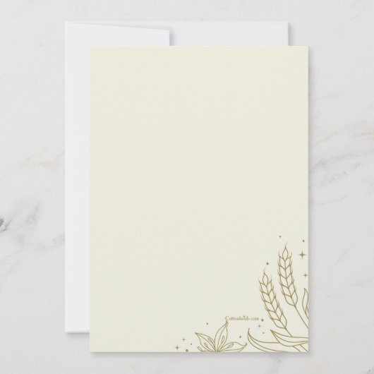 Einladung des Fotos (Rückseite)