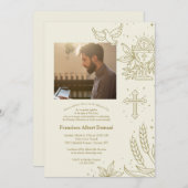 Einladung des Fotos (Vorne/Hinten)