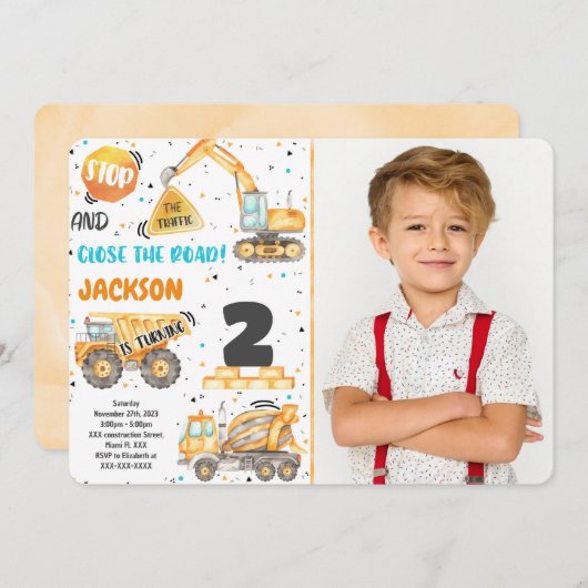 Einladung des Fotos Bauwesen (Vorne/Hinten)