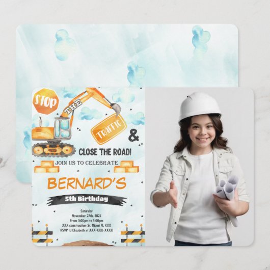 Einladung des Fotos Bauwesen (Vorne/Hinten)