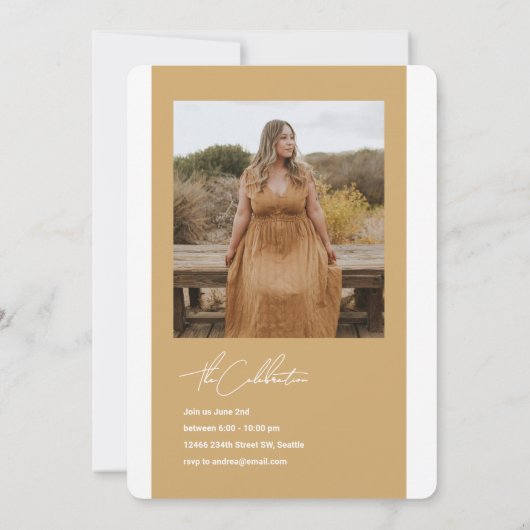 Einladung des Fotos "Bow and Branches Abschluss" (Rückseite)