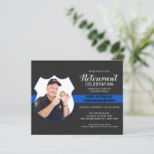 Einladung des Fotos des Party für die Polizeieinzi (Stehend Vorderseite)