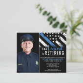 Einladung des Fotos des Party für die Polizeieinzi (Stehend Vorderseite)