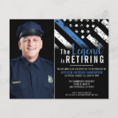 Einladung des Fotos des Party für die Polizeieinzi (Vorderseite)