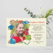 Einladung des Fotos für Abschluss der Grade School (Stehend Vorderseite)