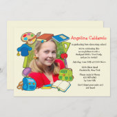 Einladung des Fotos für Abschluss der Grade School (Vorne/Hinten)