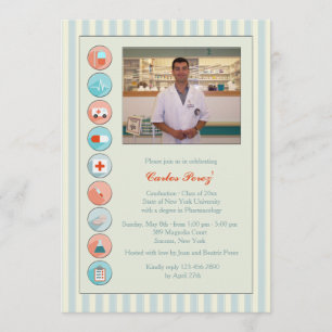 Einladung des Fotos für den Abschluss