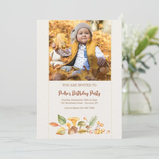 Einladung des Fotos für Waldelemente (Stehend Vorderseite)