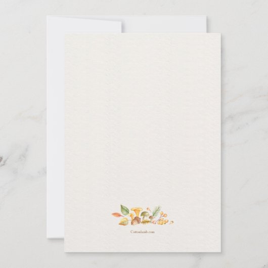 Einladung des Fotos für Waldelemente (Rückseite)