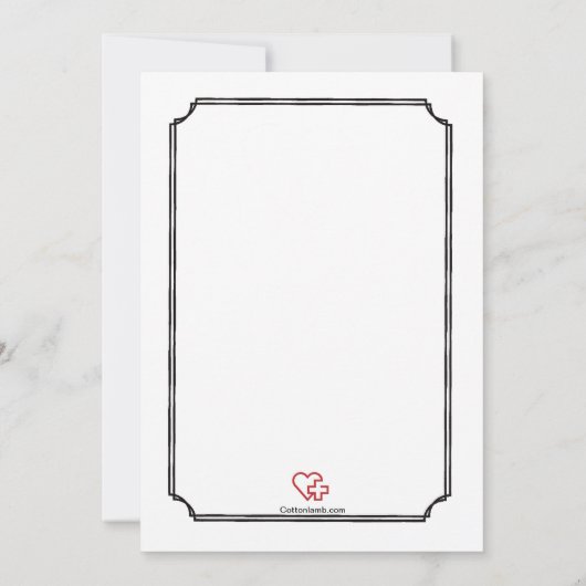 Einladung des Fotos "Medical School Abschluss" (Rückseite)