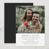 Einladung des Fotos zur Einbindung von Goldfolie (Vorne/Hinten)