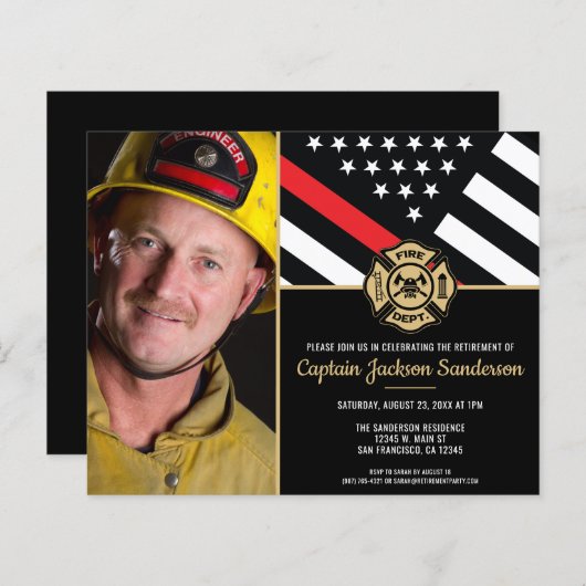 Einladung des Fotos zur Einstellung des Feuerwehrd (Vorne/Hinten)