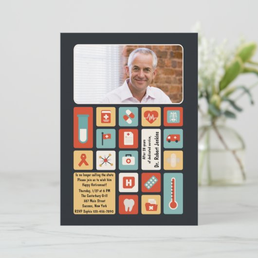 Einladung des Fotos zur Versorgung des medizinisch (Stehend Vorderseite)