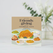 Einladung des freundschaftlichen Erntedanks (Stehend Vorderseite)