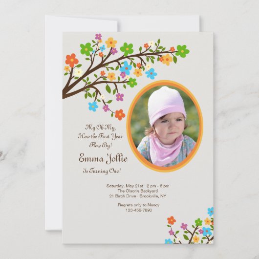 Einladung des Frühlings zum Foto Embrace (Vorderseite)