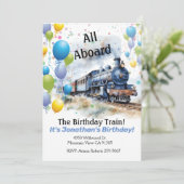 Einladung des Geburtstagspartys-Kindes (Stehend Vorderseite)