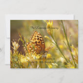 Einladung des Gedenkdienstes, Gelbe Schmetterling (Vorderseite)