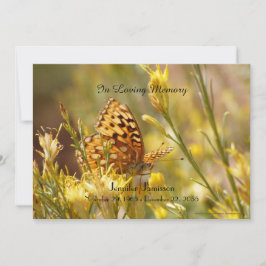 Einladung des Gedenkdienstes, Gelbe Schmetterling