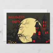 Einladung des gejagten Hauses zum Vollmond-Hallowe (Vorderseite)
