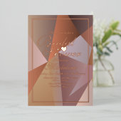 Einladung des geometrischen braunen Brautparty (Stehend vorne)