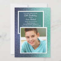 Einladung des geometrischen Fotos