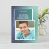 Einladung des geometrischen Fotos (Stehend Vorderseite)