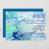 EINLADUNG DES GESCHÄFTSREIBERS Bar Bat Mitzvah (Vorne/Hinten)