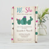 Einladung des Geschlechts, Babydusche (Stehend Vorderseite)