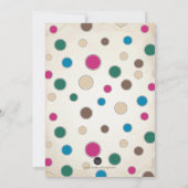 Einladung des Geschlechts, Babydusche (Rückseite)