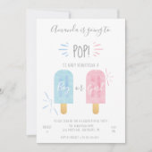 Einladung des Geschlechts, Junge oder Mädchen (Vorderseite)