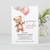 Einladung des Geschlechts zum Teddy Bear (Stehend Vorderseite)